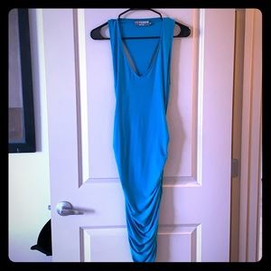 Abi Ferrin blue dress